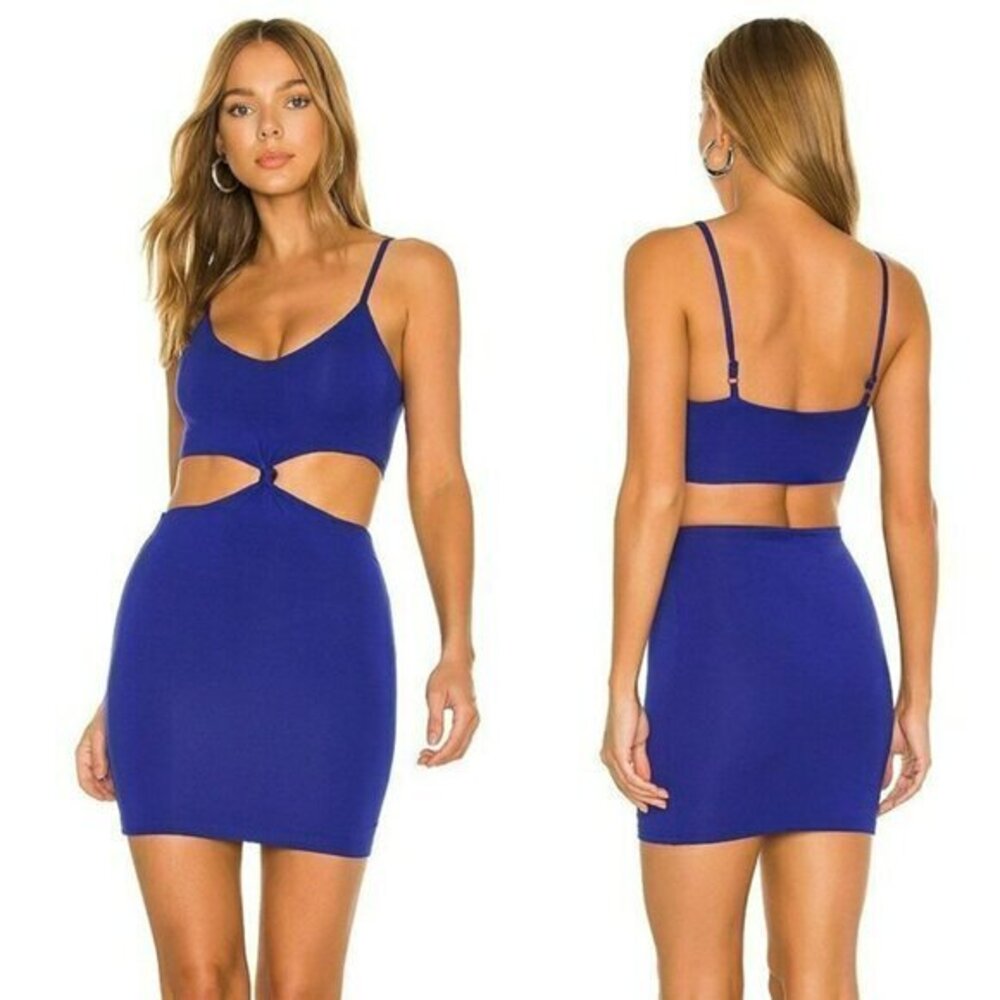 Superdown Lucia Cut Out Mini Dress - Cobalt